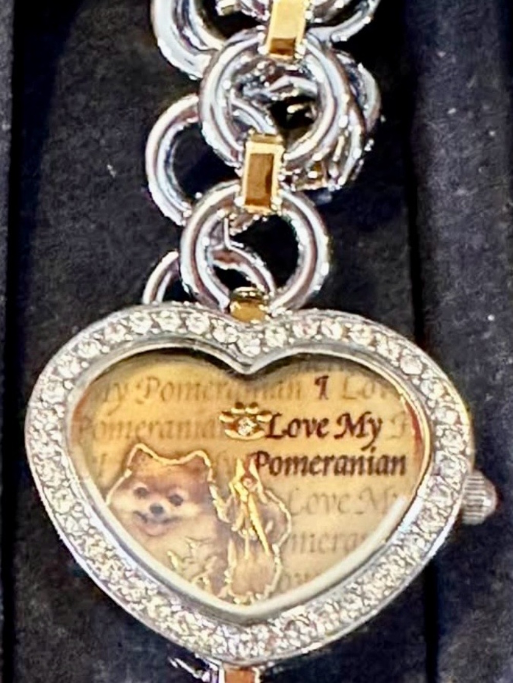 Pomeranian watch by The Bradford Exchange in box